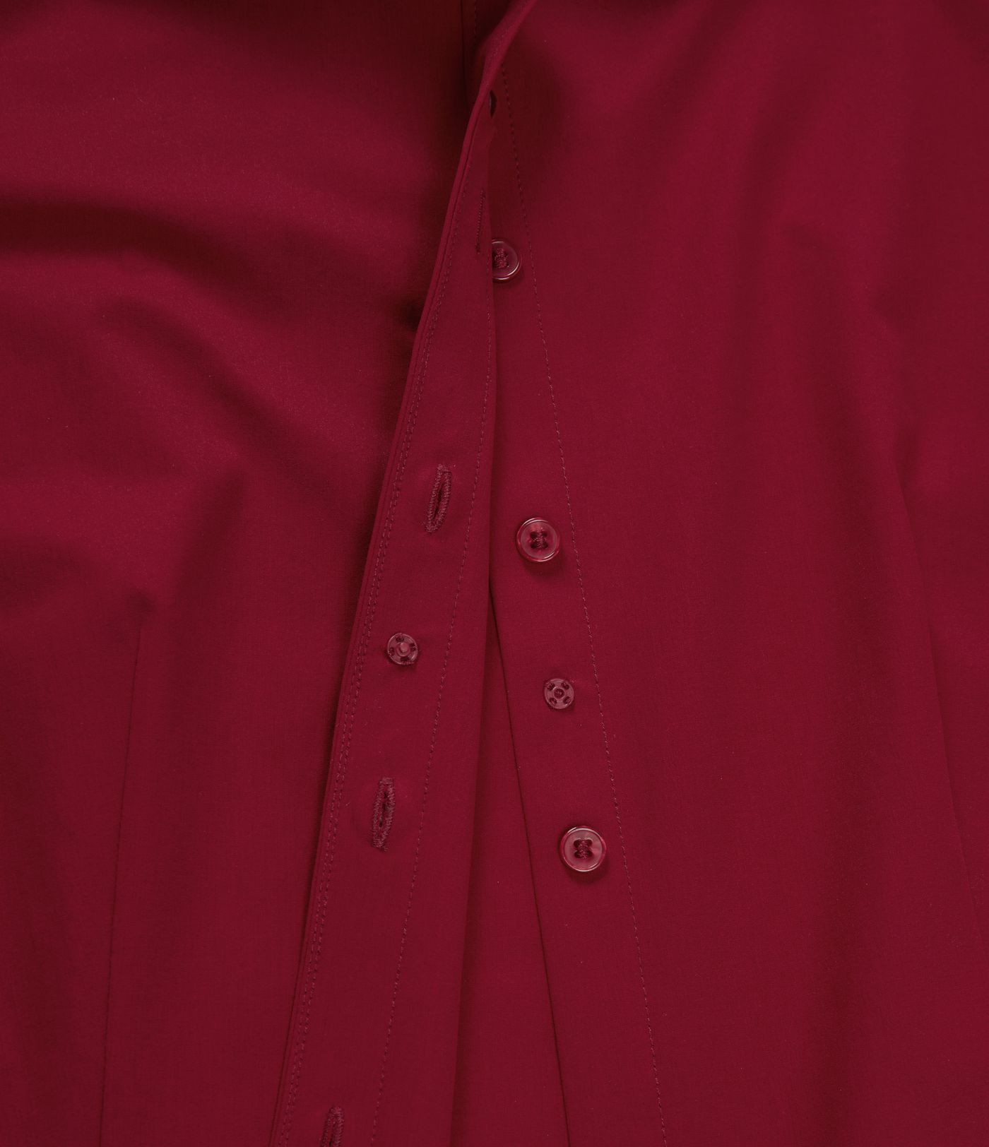 Long Sleeve Curved Hem Work Shirt