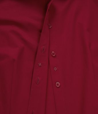 Long Sleeve Curved Hem Work Shirt