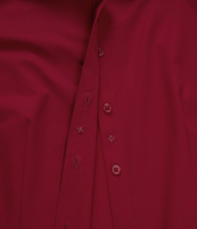 Long Sleeve Curved Hem Work Shirt