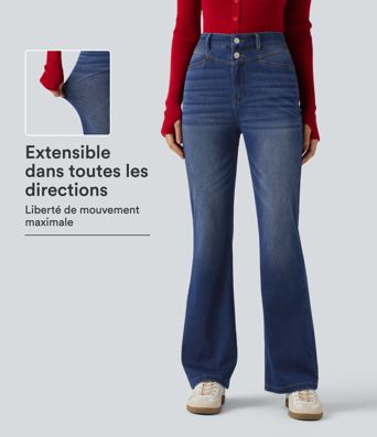 Jean bootcut Halara Flex™ taille haute avec poches