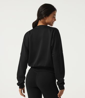 Sweat-shirt à encolure en V profond et manches longues Sweat-shirt à encolure en V profond et manches longues