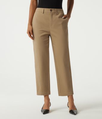 Mid Rise Tapered Work Chino Cotton Pants with Pockets Mid Rise Tapered Work Chino Cotton Pants with Pockets