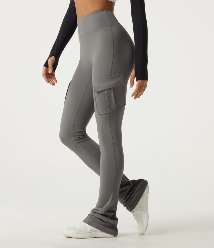 Halara UltraSculpt™ High Waisted Bootcut Stacked Yoga Leggings with Pockets Halara UltraSculpt™ High Waisted Bootcut Stacked Yoga Leggings with Pockets