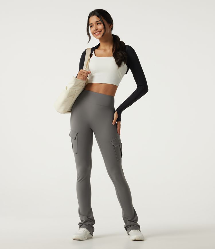 Halara UltraSculpt™ High Waisted Bootcut Stacked Yoga Leggings with Pockets Halara UltraSculpt™ High Waisted Bootcut Stacked Yoga Leggings with Pockets