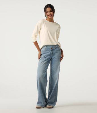 Round Neck Long Sleeve Cut-Out Back Casual Sports Top Round Neck Long Sleeve Cut-Out Back Casual Sports Top