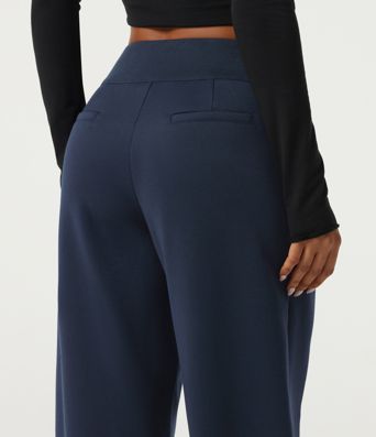 Pantalon de jogging en coton, coupe droite, taille mi-haute, décontracté, avec poches