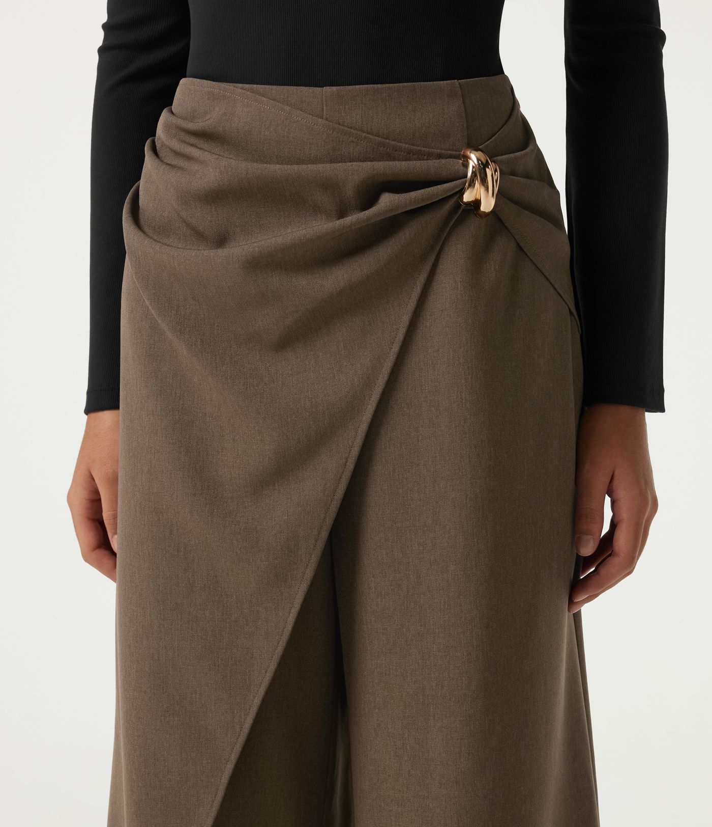 High Waisted Straight Leg Work Pants
