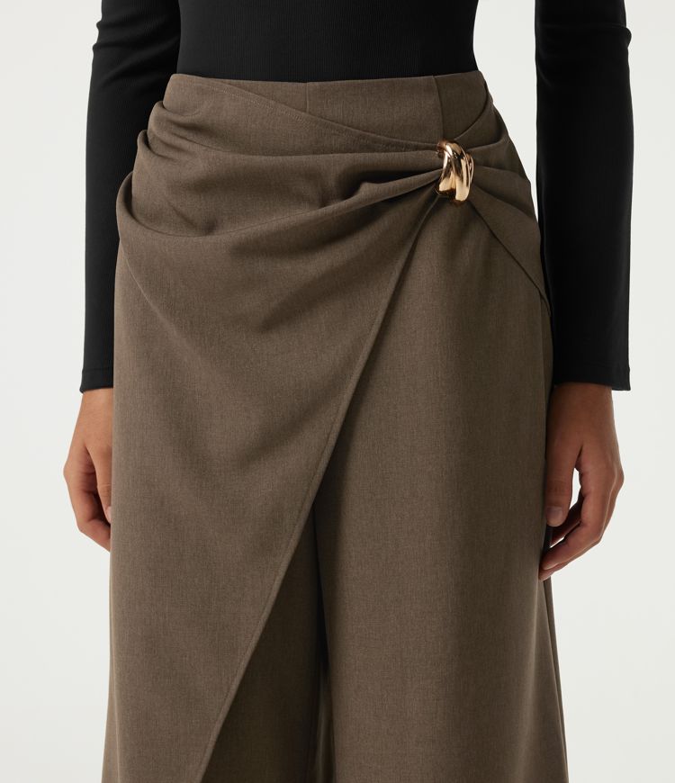 High Waisted Straight Leg Work Pants