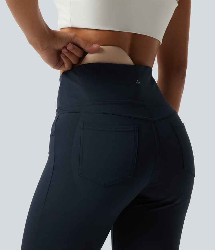 DayStretch High Waisted Butt Lifting Flare Yoga Leggings with Pockets