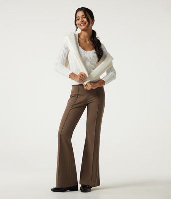 Halara Flex™ High Waisted Pintuck Flare Work Pants with Pockets Halara Flex™ High Waisted Pintuck Flare Work Pants with Pockets
