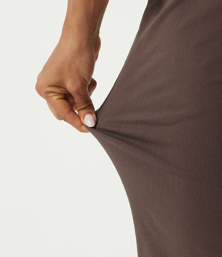 High Waisted Bootcut Work Cotton Pants with Pockets High Waisted Bootcut Work Cotton Pants with Pockets