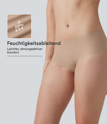 Culottes décontractées sans coutures, à taille basse