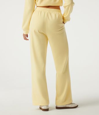 High Waisted Wide Leg Fleece Casual Sweatpants with Pockets High Waisted Wide Leg Fleece Casual Sweatpants with Pockets