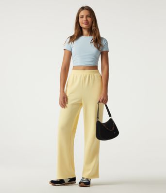High Waisted Wide Leg Fleece Casual Sweatpants with Pockets High Waisted Wide Leg Fleece Casual Sweatpants with Pockets