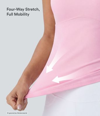 Softlyzero™ Plush rückenfreies, ausgeschnittenes, gedrehtes Yoga-Tanktop