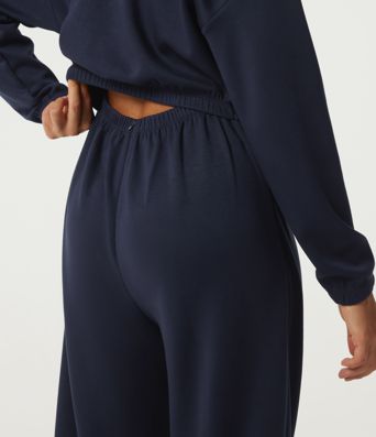 Hooded Dropped Long Sleeve Half Zip Tie Front Casual Jogger Jumpsuit with Pockets-Easy Peezy Edition