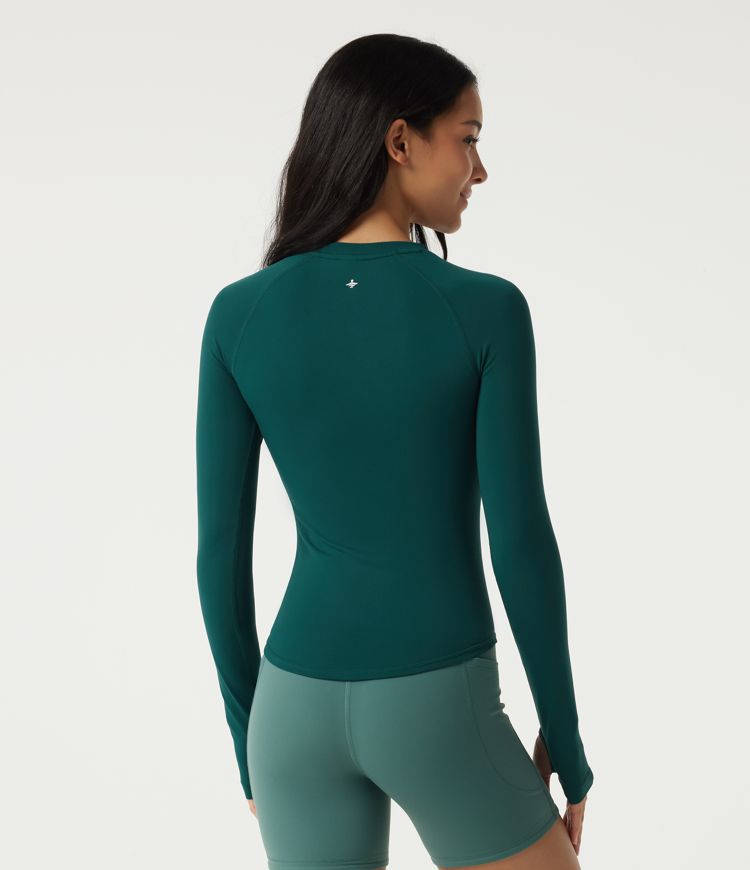 One Form Seamless Flow Round Neck Long Sleeve Casual Sports Top