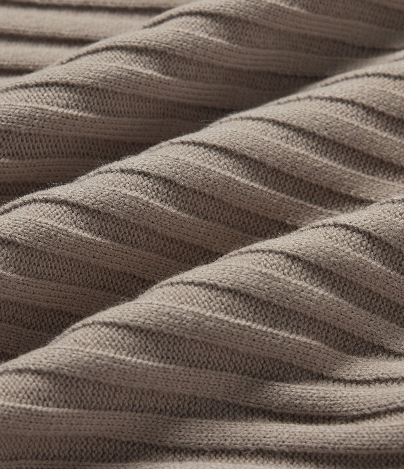 Ribbed Knit High Neck Dropped Long Sleeve Work Sweater Ribbed Knit High Neck Dropped Long Sleeve Work Sweater