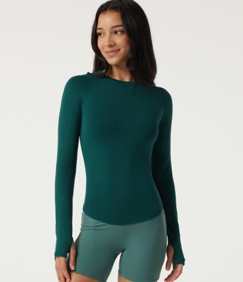 One Form Seamless Flow Round Neck Long Sleeve Casual Sports Top