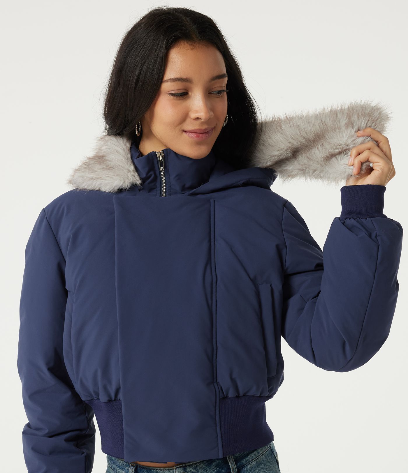 Hooded Long Sleeve Work Padded Jacket with Pockets