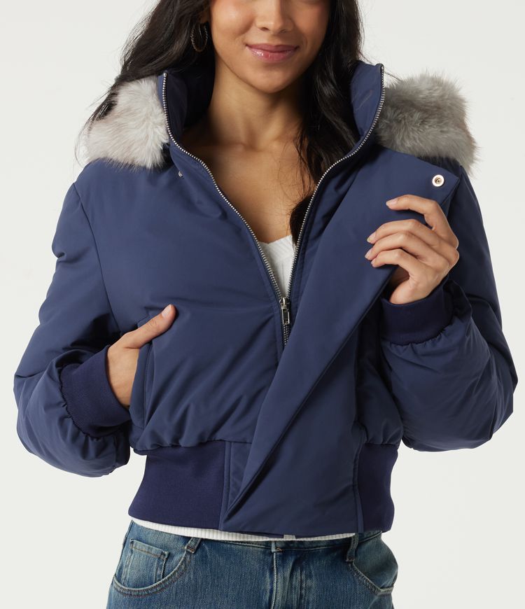 Hooded Long Sleeve Work Padded Jacket with Pockets