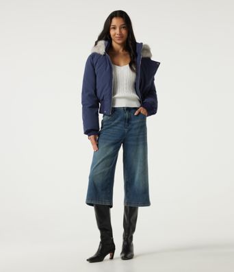Hooded Long Sleeve Work Padded Jacket with Pockets