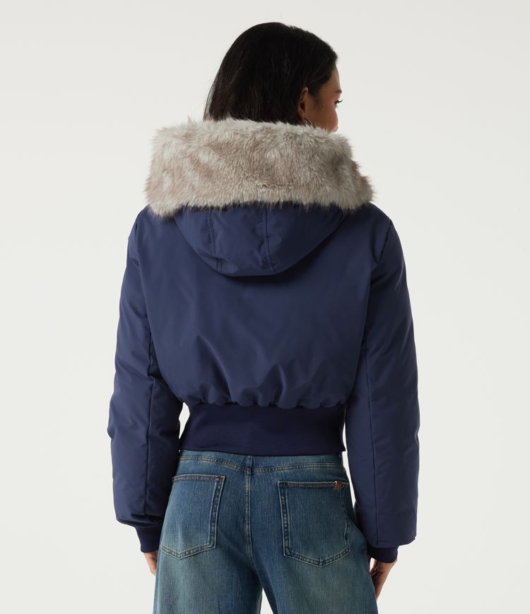 Hooded Long Sleeve Work Padded Jacket with Pockets
