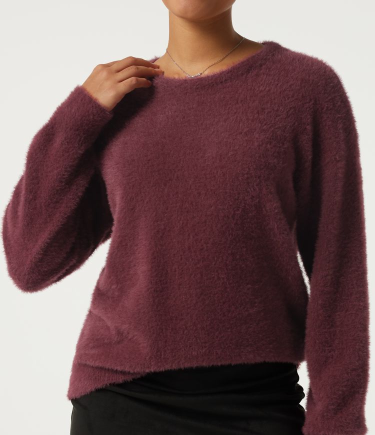 Round Neck Long Sleeve Casual Sweater