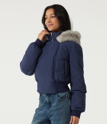 Hooded Long Sleeve Work Padded Jacket with Pockets