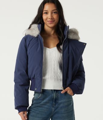 Hooded Long Sleeve Work Padded Jacket with Pockets