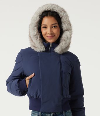Hooded Long Sleeve Work Padded Jacket with Pockets