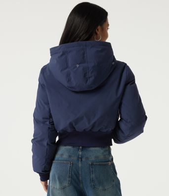 Hooded Long Sleeve Work Padded Jacket with Pockets