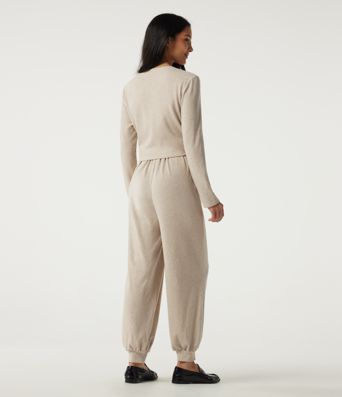 Round Neck Long Sleeve Casual Jumpsuit with Pockets -Easy Peezy Edition Round Neck Long Sleeve Casual Jumpsuit with Pockets -Easy Peezy Edition
