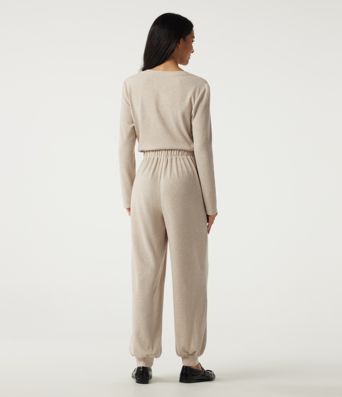 Round Neck Long Sleeve Casual Jumpsuit with Pockets -Easy Peezy Edition Round Neck Long Sleeve Casual Jumpsuit with Pockets -Easy Peezy Edition