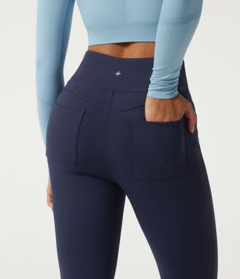 SoftlyZero™ Plush Thermal High Waisted Tummy Control Skinny Yoga Leggings with Pockets