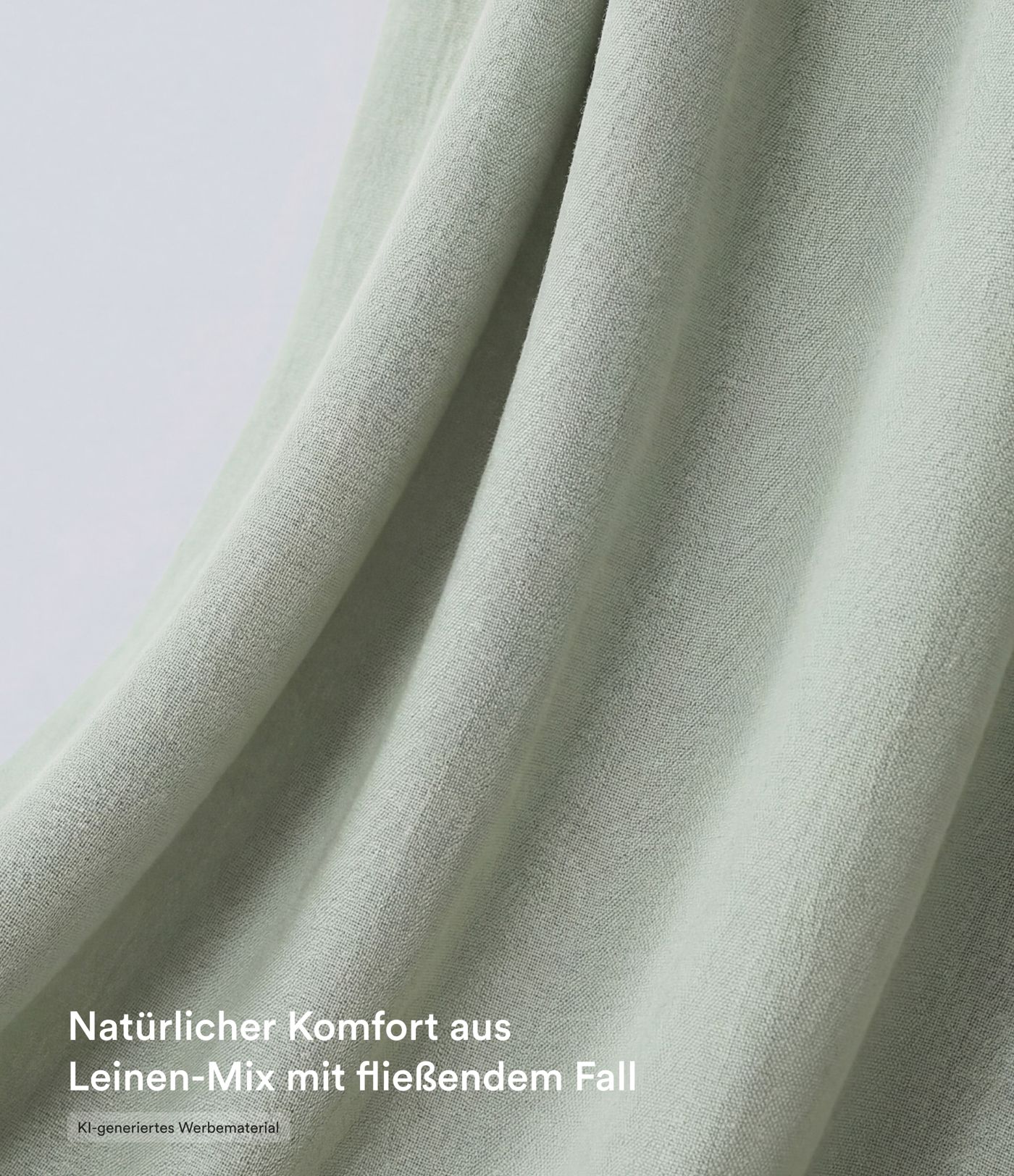 Lässige Leinen-Hose mit hohem Bund, Kordelzug, weitem Bein und Taschen Lässige Leinen-Hose mit hohem Bund, Kordelzug, weitem Bein und Taschen