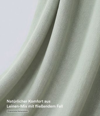 Lässige Leinen-Hose mit hohem Bund, Kordelzug, weitem Bein und Taschen Lässige Leinen-Hose mit hohem Bund, Kordelzug, weitem Bein und Taschen