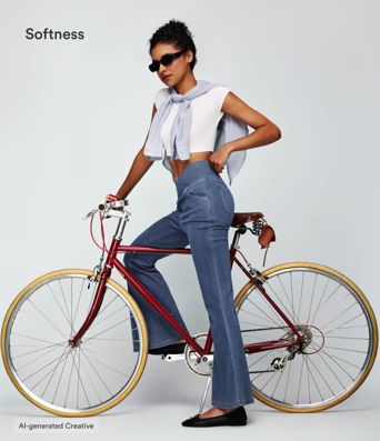 Halara Flex™ High Waisted Crossover Pocket Washed Casual Jeans