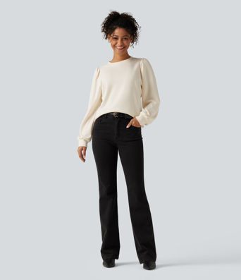 Round Neck Long Sleeve Casual Top Round Neck Long Sleeve Casual Top