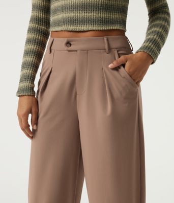 Halara Flex™ DayStretch High Waisted Straight Leg Work Pants with Pockets