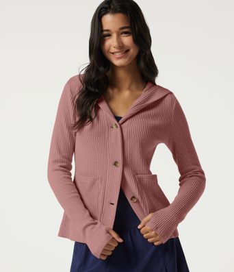 Hooded Long Sleeve Casual Jacket with Pockets Hooded Long Sleeve Casual Jacket with Pockets