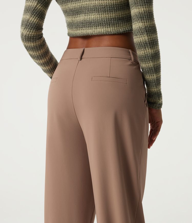 Halara Flex™ DayStretch High Waisted Straight Leg Work Pants with Pockets