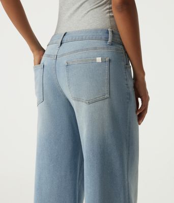 Low Rise Ripped Wide Leg Casual Jeans with Pockets Low Rise Ripped Wide Leg Casual Jeans with Pockets