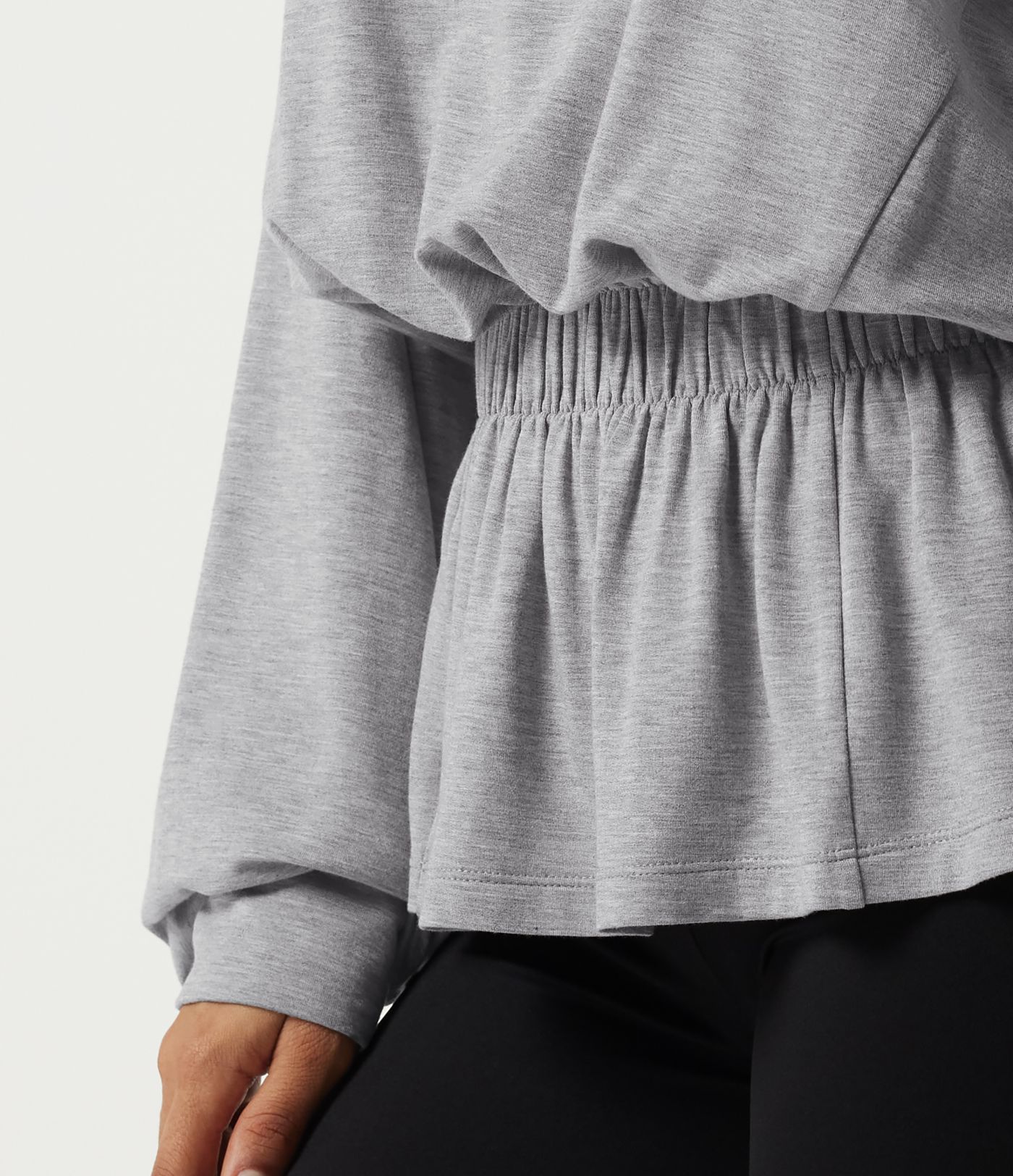Boat Neck Batwing Long Sleeve Casual Top