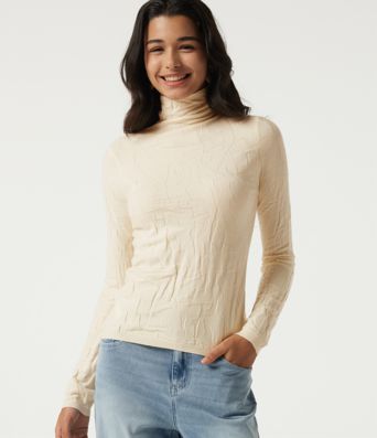 High Neck Long Sleeve Slim Work Sweater High Neck Long Sleeve Slim Work Sweater