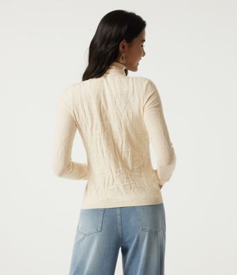 High Neck Long Sleeve Slim Work Sweater High Neck Long Sleeve Slim Work Sweater