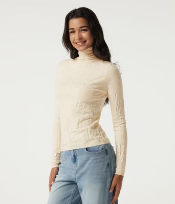 High Neck Long Sleeve Slim Work Sweater High Neck Long Sleeve Slim Work Sweater