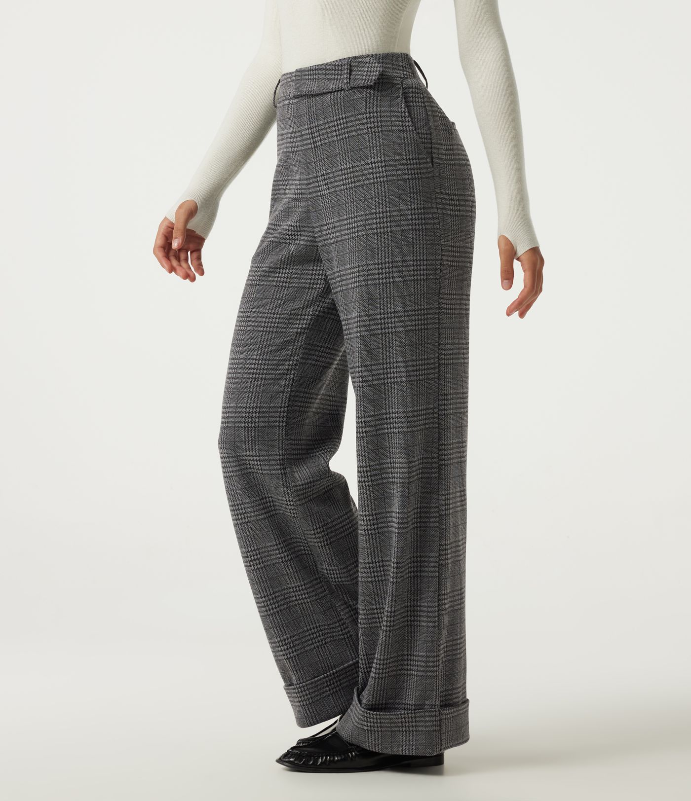 High Waisted Wide Leg Casual Pants with Pockets High Waisted Wide Leg Casual Pants with Pockets