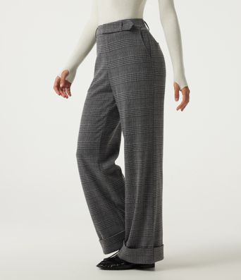 High Waisted Wide Leg Casual Pants with Pockets High Waisted Wide Leg Casual Pants with Pockets