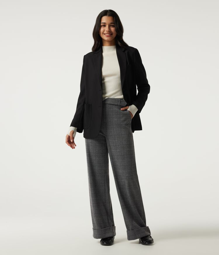 High Waisted Wide Leg Casual Pants with Pockets High Waisted Wide Leg Casual Pants with Pockets